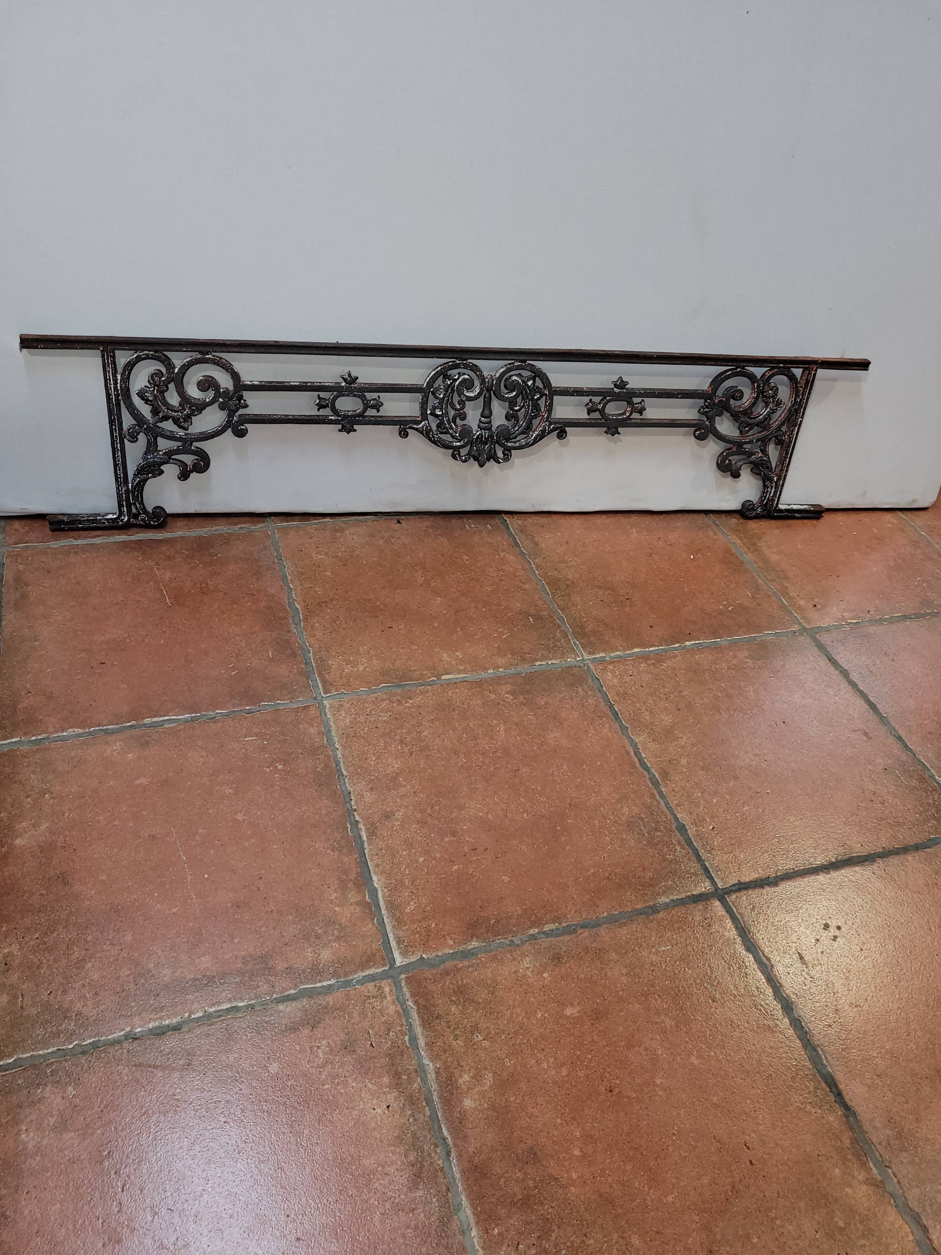 Garde corps en fonte