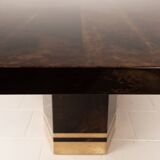 Table à manger Mod. 2007D par Willy Rizzo & Nucci Valsecchi pour Aldo Tura, 1970