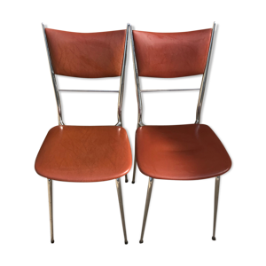 lot de chaises en similicuir