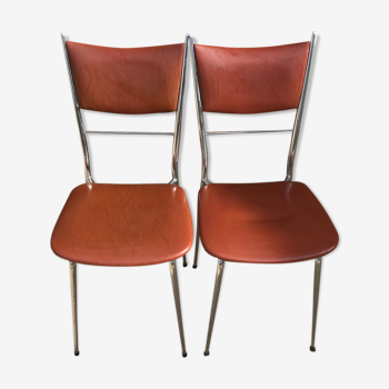 Lot of chairs in faux leather