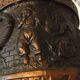 Ancienne jardinière cache pot bretby clanta n2410 h poterie personnages relief