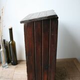 Large old wooden box