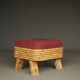 Bohemian Bamboo stool footstool. 1960s