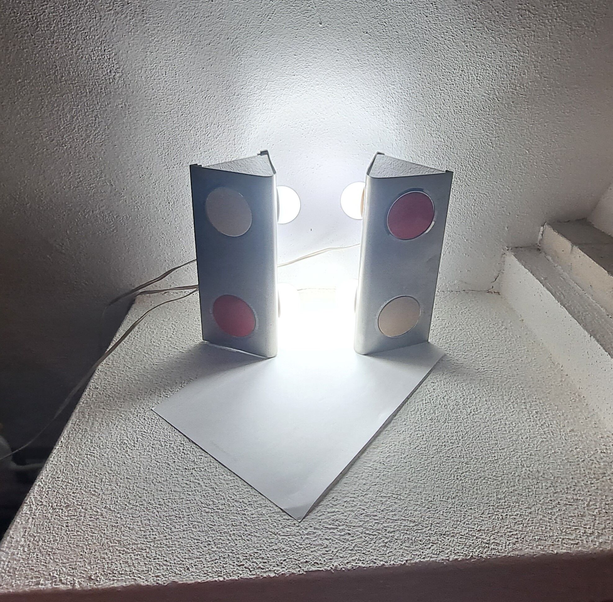 Pair Italian Wall Lights POP Retro 1960/70s