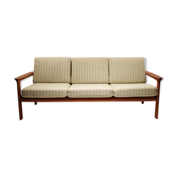 Canapé trois places en teck de design danois, années 1970