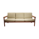 Canapé trois places en teck de design danois, années 1970