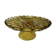 Compotier ancien verre jaune