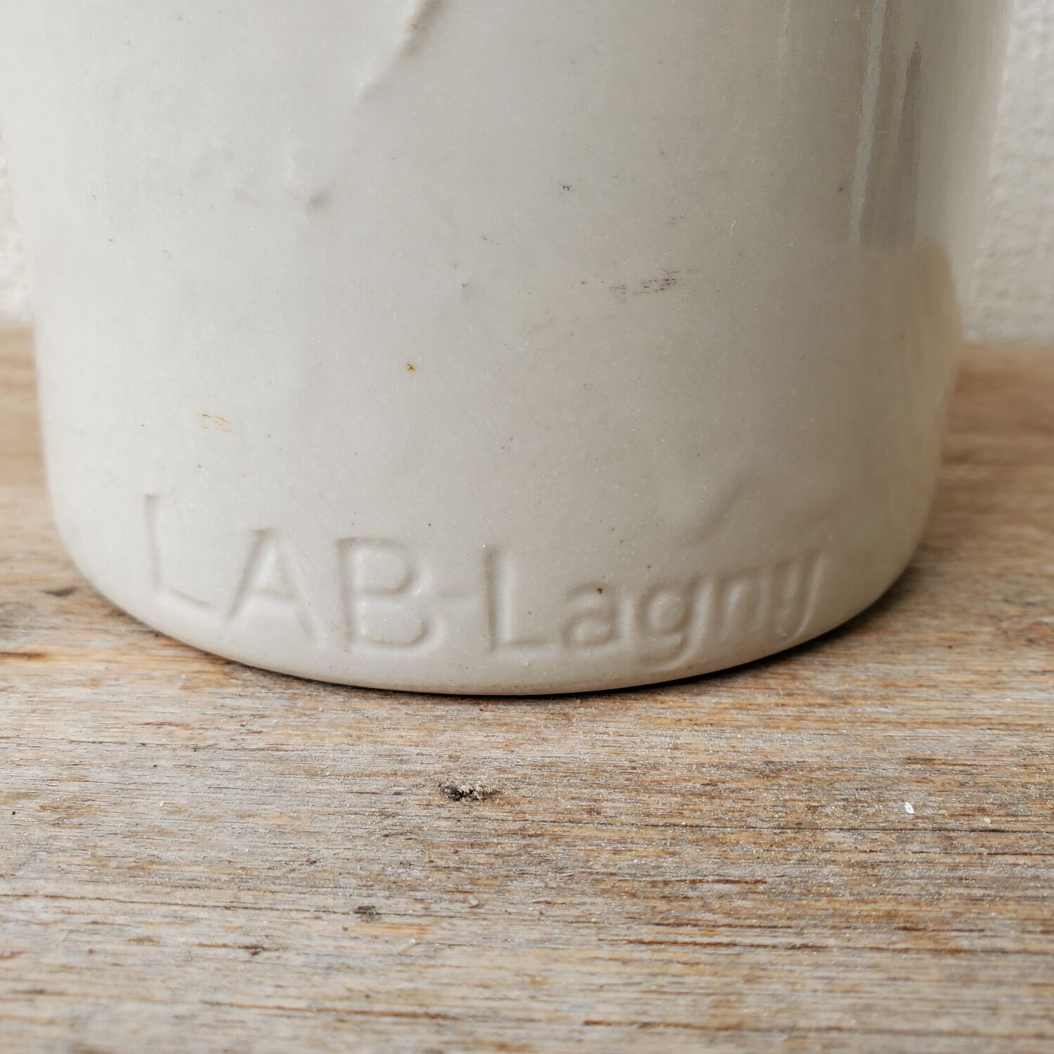 Mustard pot in stoneware LAB Lagny