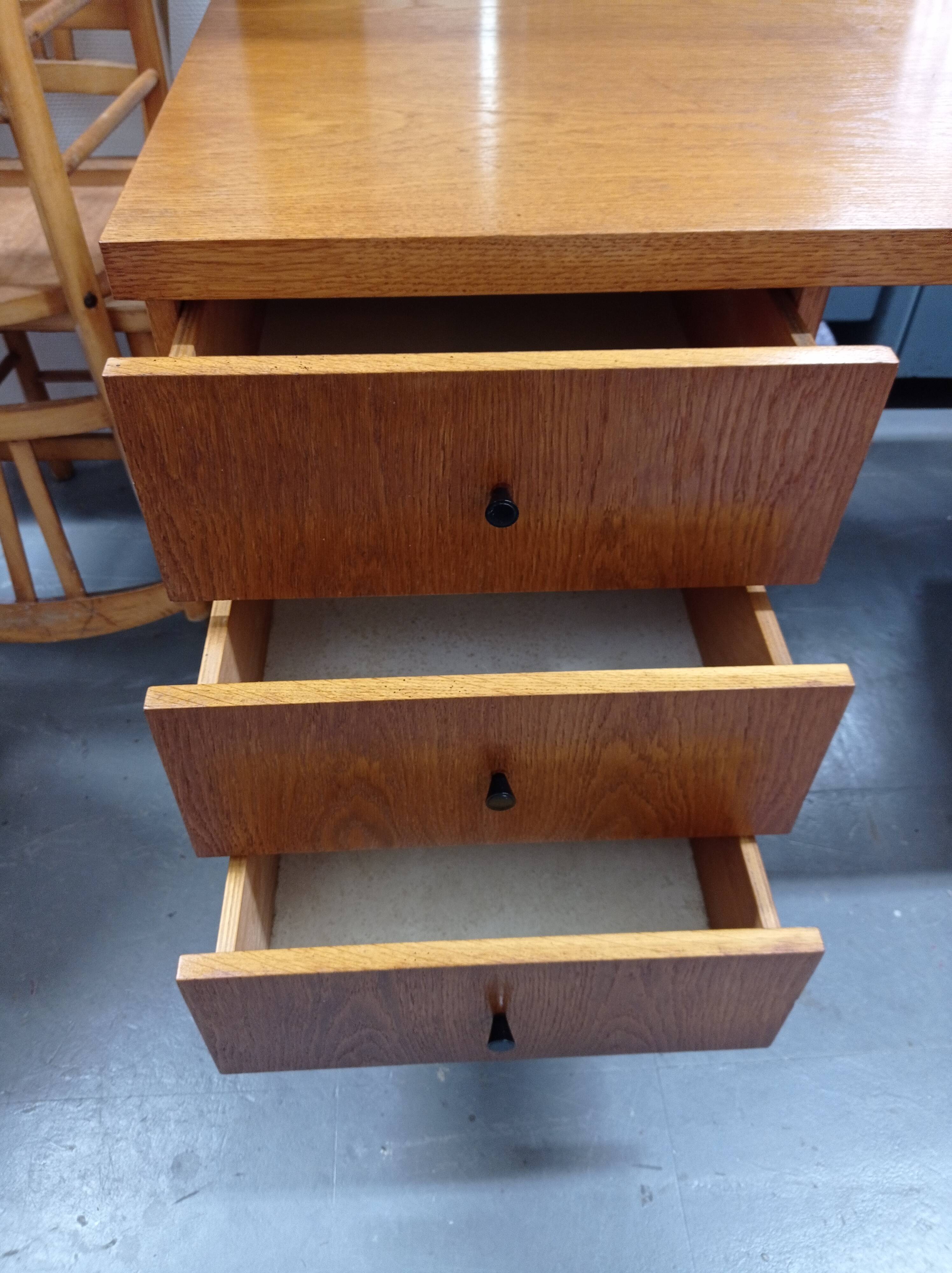 70s oak office