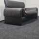 Vintage Swiss 2 seater leather sofa by De Sede model DS 2011