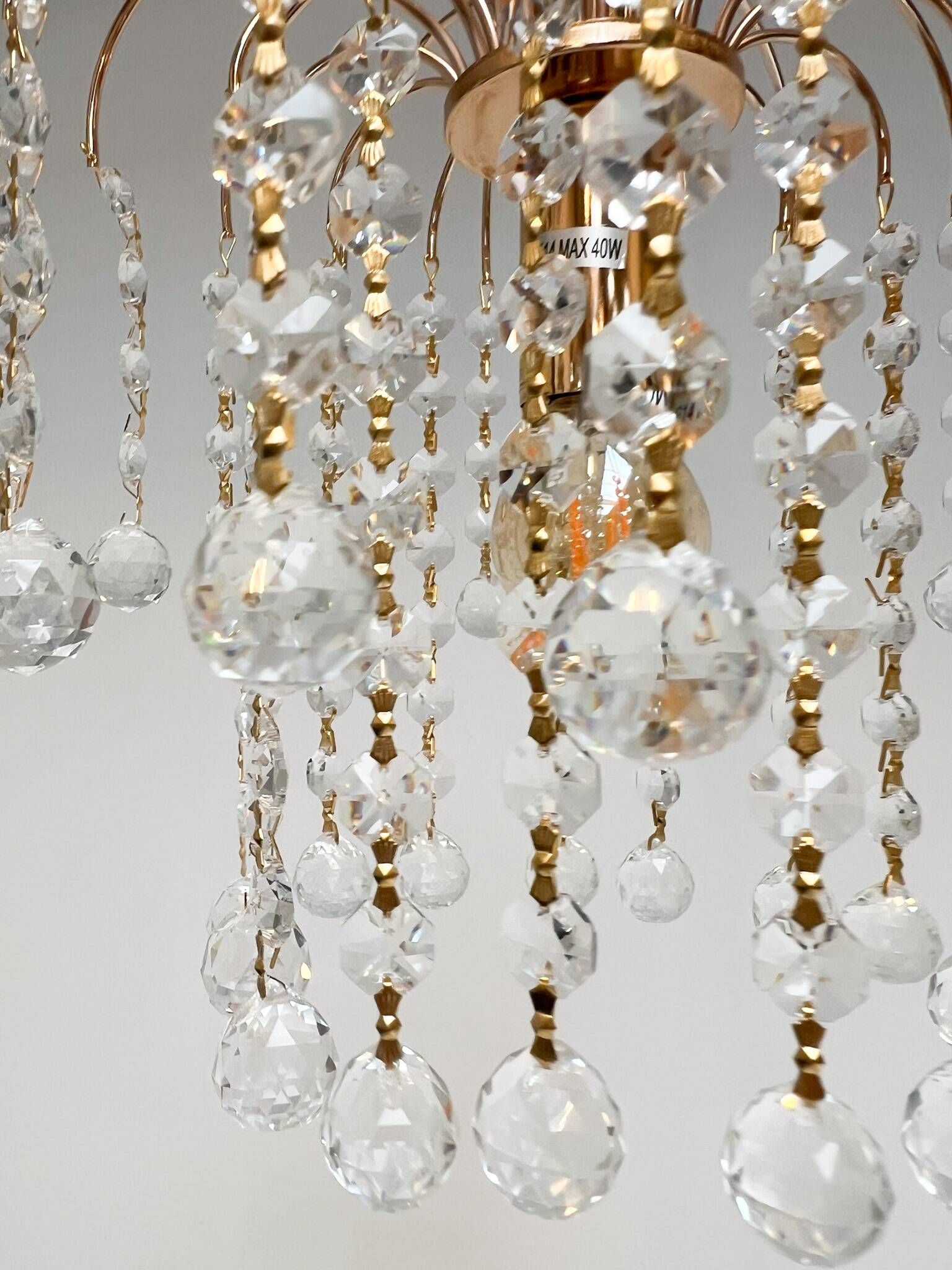 Italian cristal chandelier by Swarovski, after 2000