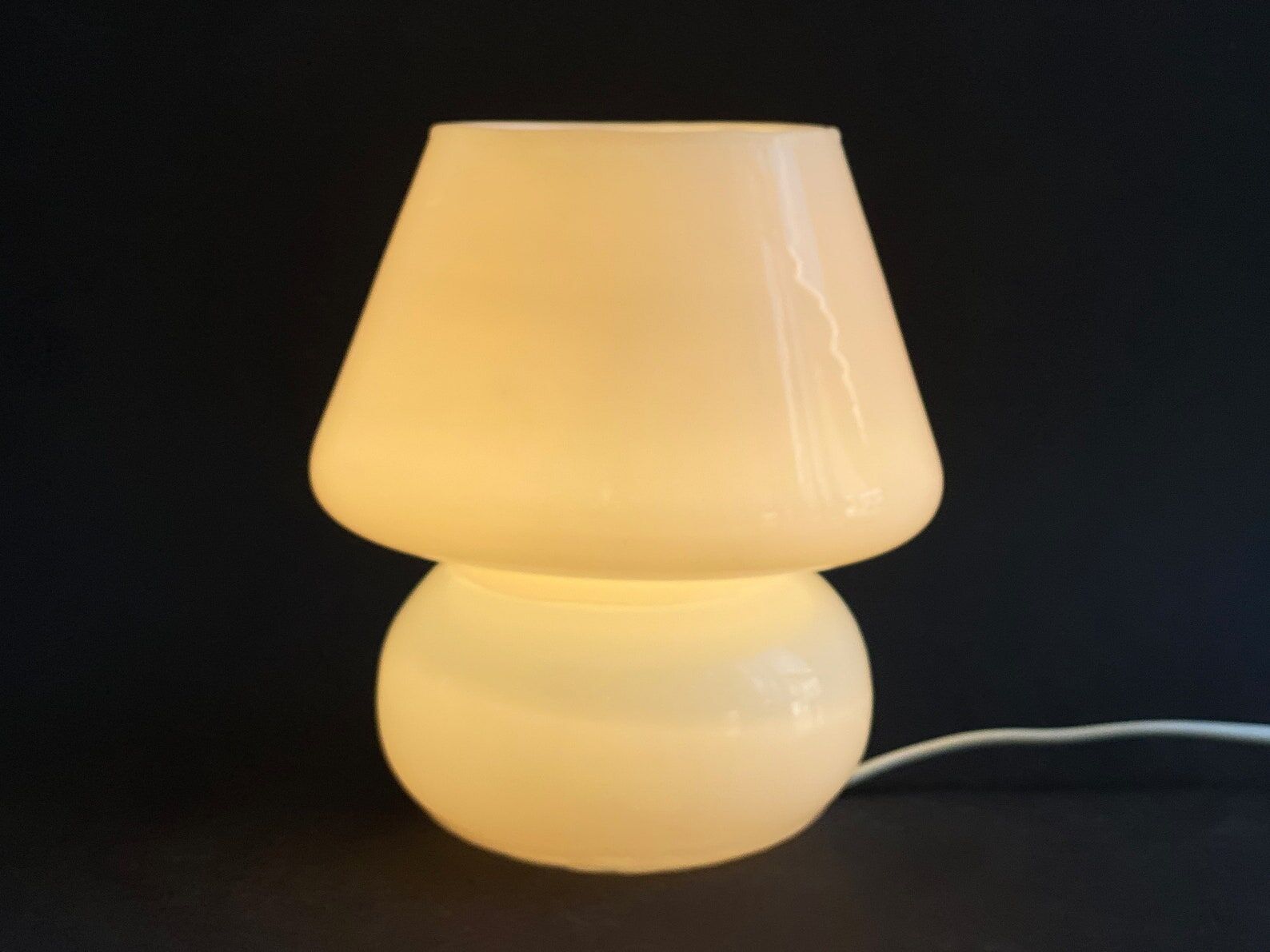 Vintage Murano glass mushroom table Lamp