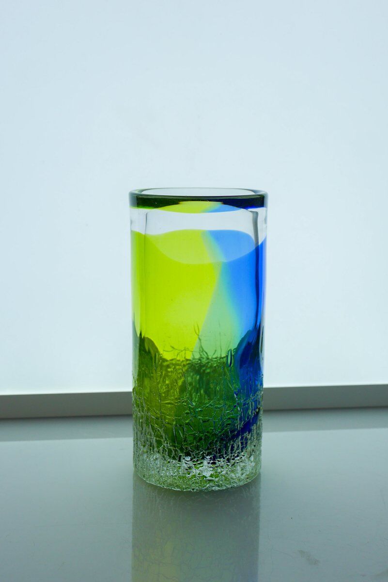 Scandinavian art glass Unik vase by Göran Wärff Kosta for Kosta Boda, Sweden, 1980s