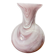 Vintage pink Murano glass vase style