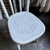 Chaise bistrot en hêtre blanc