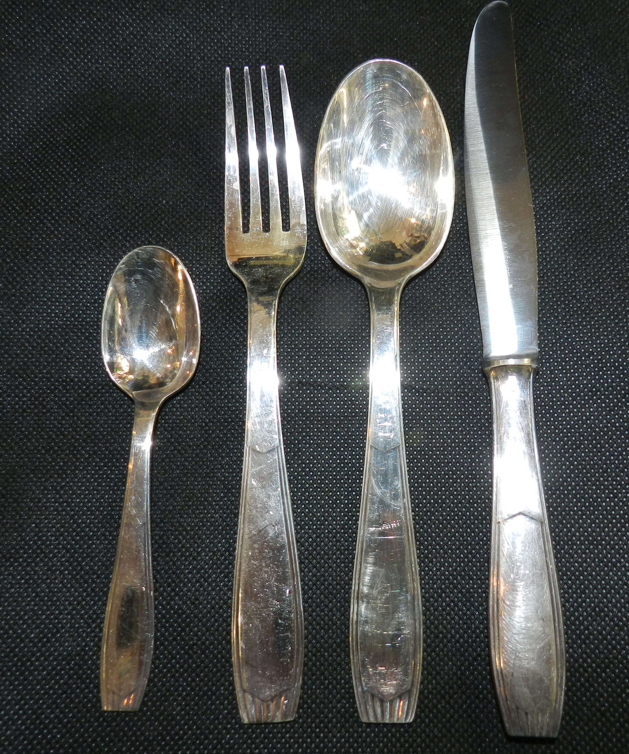 Silver metal housewife alfenide/christofle