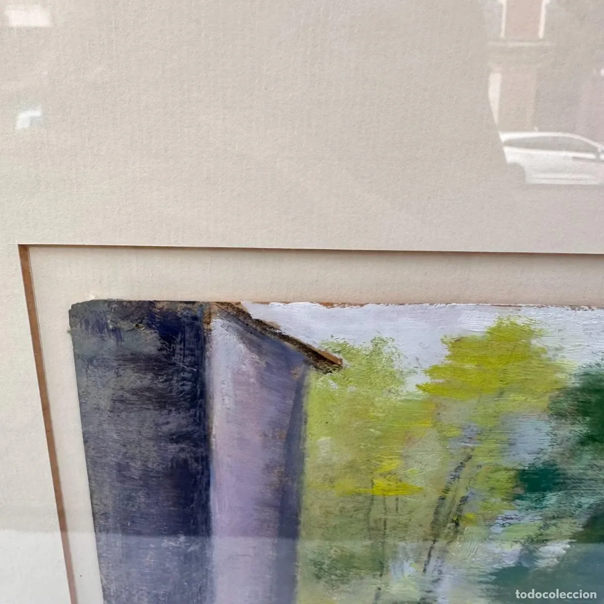 Mixed media on panel "Landscape of Brazil", Timoteo Pérez Rubio, 20th century - Brazil