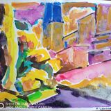 Pierre Lacroux (1909-1993) Gouache on paper 24 x 32 cm - from 1989 - (292)