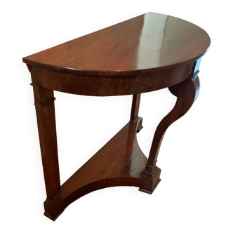 Mahogany 1/2 moon table