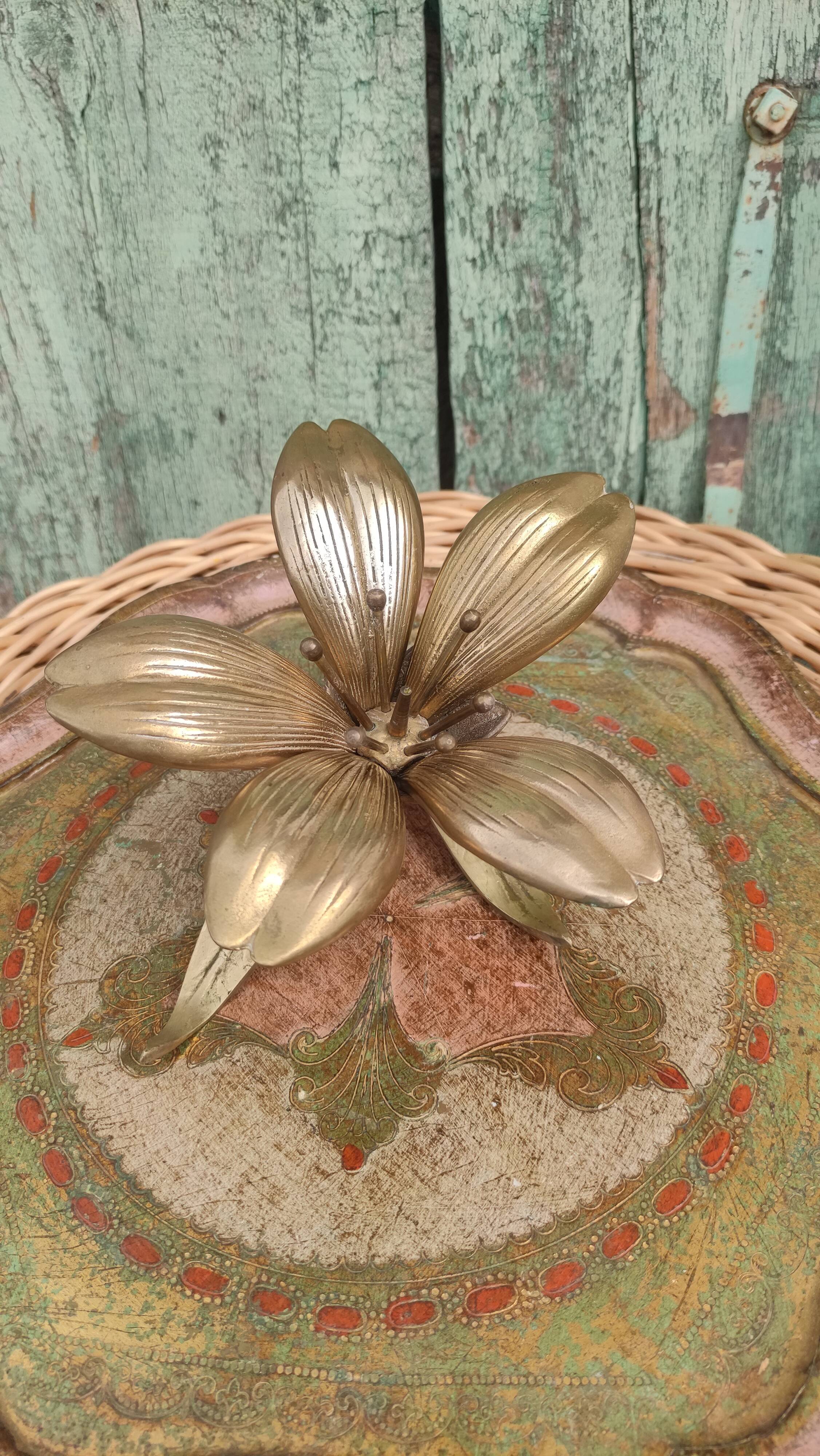 Vintage brass ashtray