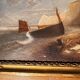 Falaise d'Amont à Etretat vers 1855