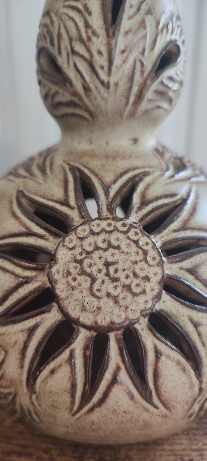 Vallauris ceramic lamp base by Fonck & Mateo