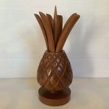 Decorative wooden pineapple
