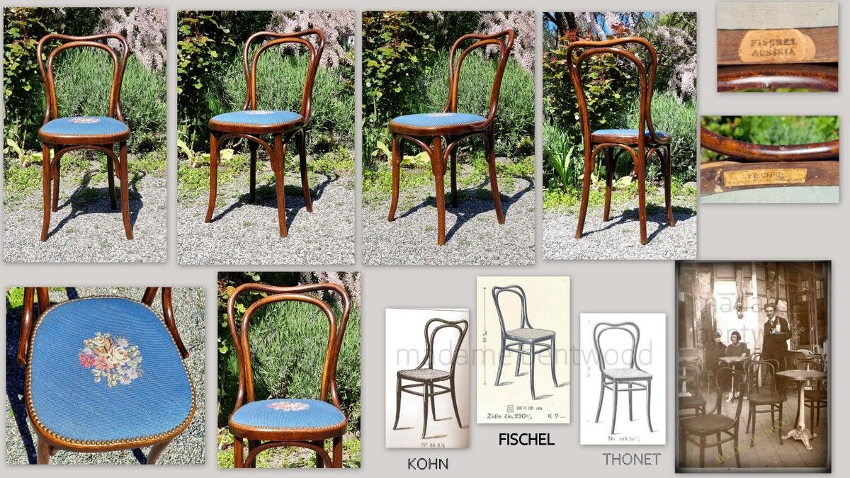 Bistro chair Fischel 1910 ca