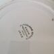 Creil et Montereau round serving dish, blue flower motif