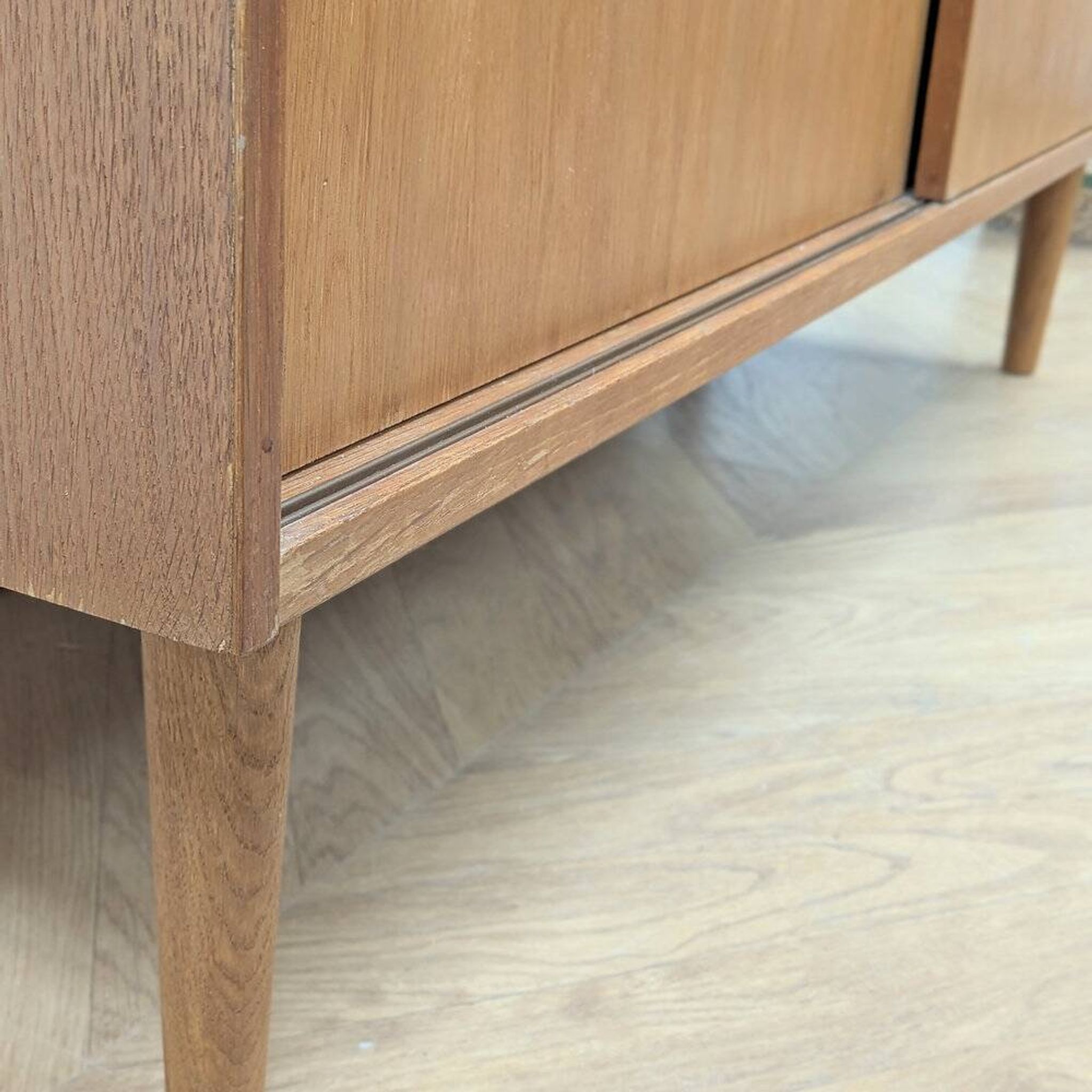 Vintage Danish oak sideboard from the 1960s.