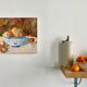 Still life in oil fruit cup