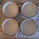 St Clement France earthenware cups, Le Cop decor