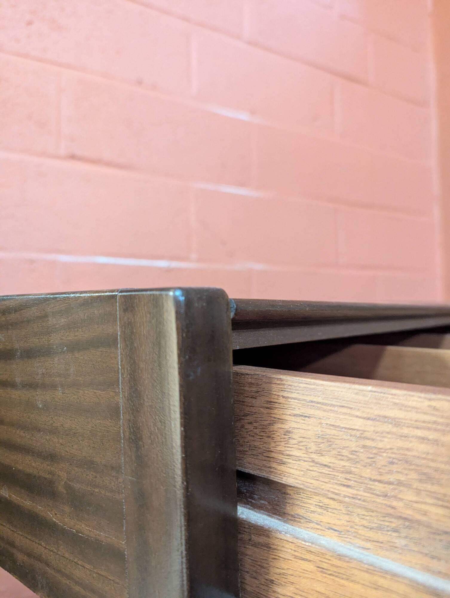 Mahogany desk by Jacques Auville