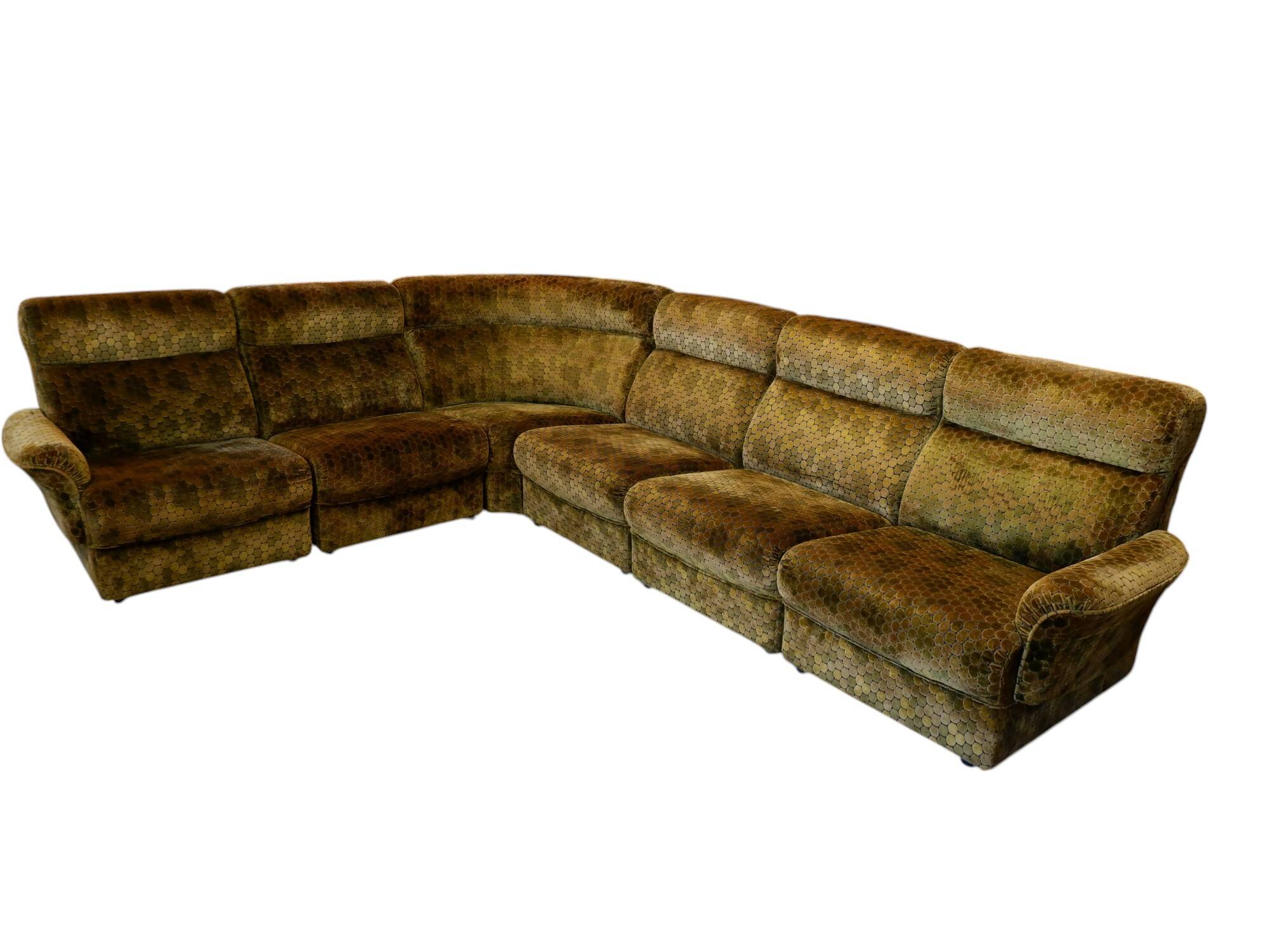 Vintage modular corner sofa, 1970s