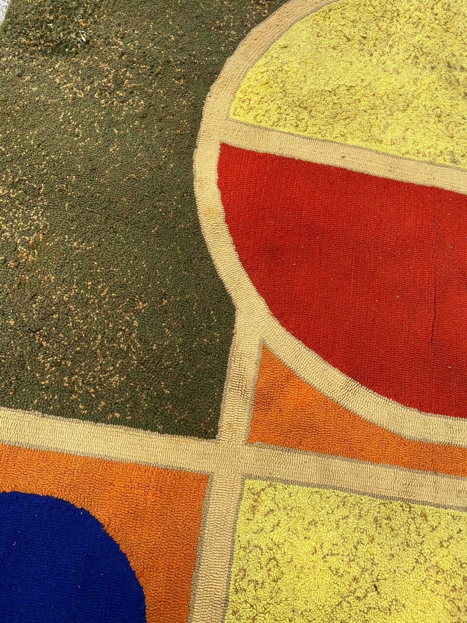 Tapis moderne polonais signé Tufté main 198x360 cm