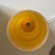 Fitz lamp in yellow glass Habitat vintage cylinder tube lamp