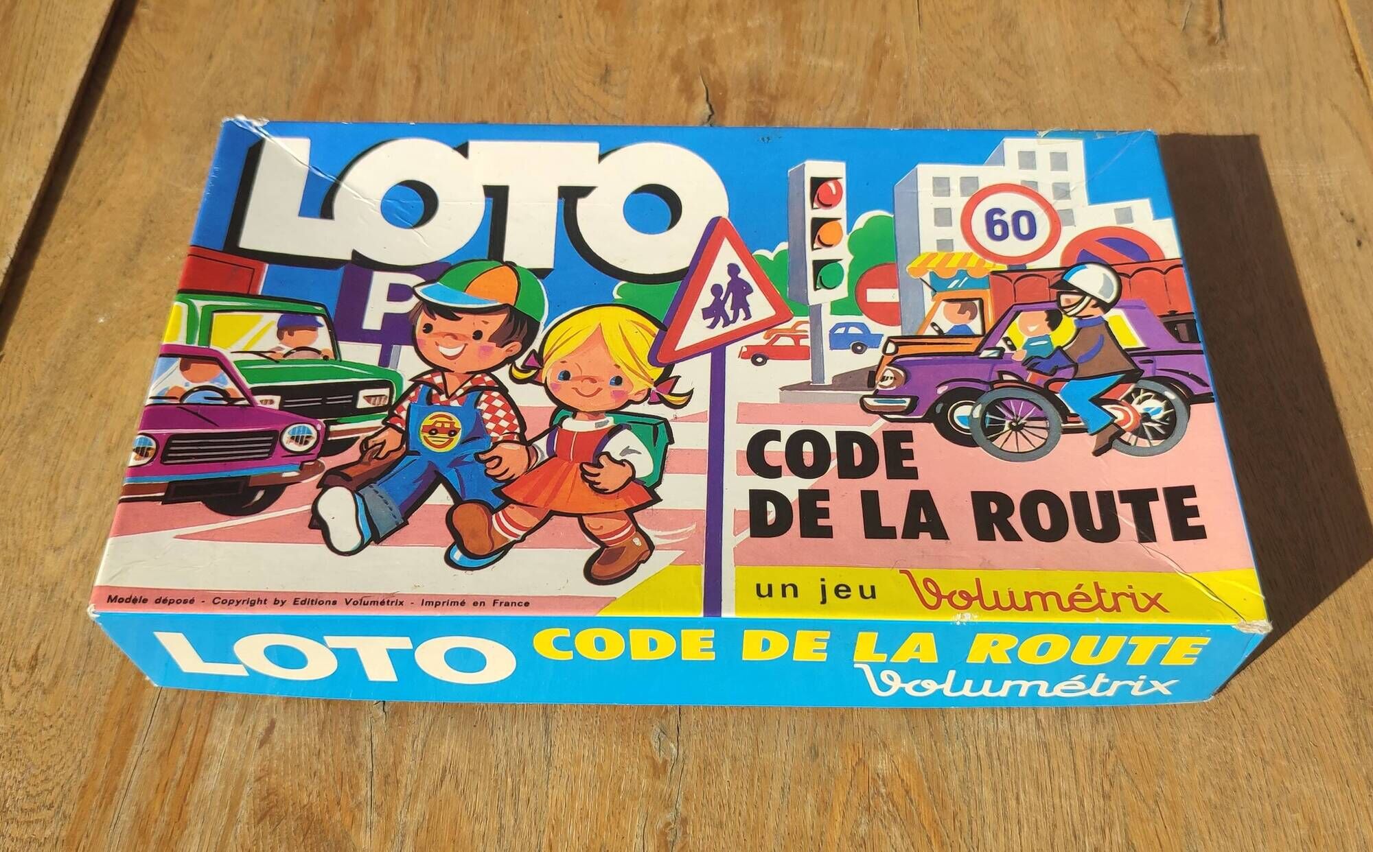 Jeu Vintage Loto Code de la Route Volumétrix Années 60
