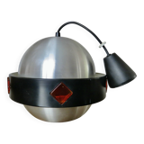 Space Age "Saturn" pendant light, 1970, aluminum, metal, resin