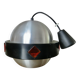 Space Age "Saturn" pendant light, 1970, aluminum, metal, resin