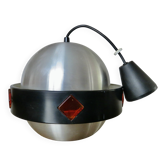 Space Age "Saturn" pendant light, 1970, aluminum, metal, resin