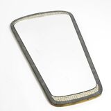 Mid Century mosaic wall mirror with brass frame by Münchner Zierspiegel