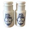 Apothecary jars in opaline