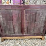 Meuble buffet en bois laqué et laiton 1950'S