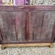 1950's lacquered wood and brass sideboard