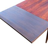 Vintage Scandinavian dining table from the 1960s, extendable, made of rosewood.