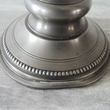 2 old hallmarked pewter bryard candlesticks