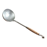 Old ladle aluminum wooden handle