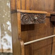 1930s Art Deco oak wardrobe