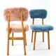 Pink and blue chairs