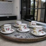 Limoges porcelain coffee service F.Legrand (13 pieces), early 20th century